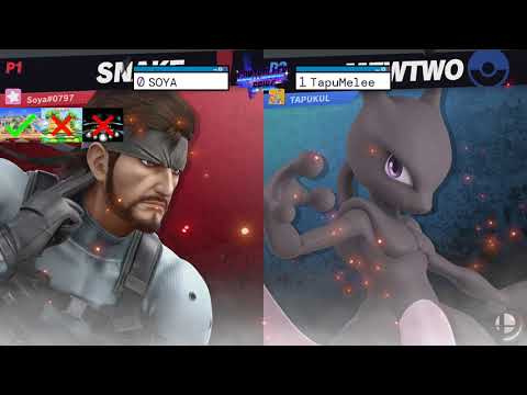 CS Major - SOYA (Snake, Luigi) vs TapuMelee (Mewtwo) - Top 8 Winners