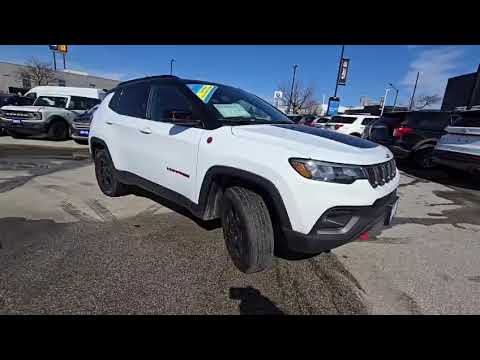 2024 Jeep Compass Trailhawk 4x4 in White for sale at Pine Tree Ford in Woodbridge, ON