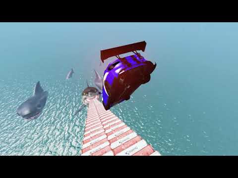 Down The Stairs To The Shark's Mouth - Beamng Drive TrainWorld
