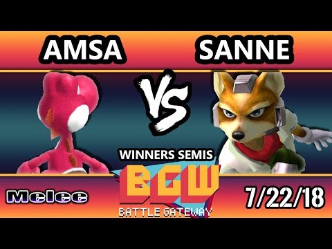 BGW21 SSBM -  VGBC | aMSa (Yoshi) Vs. Sanne (Fox) Smash Melee Winners Semis