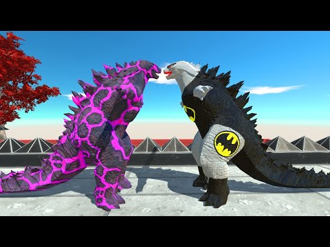 New Batman Godzilla 2014 Vs Monster Godzilla 2014 Lava Death run - Animal Revolt Battle Simulator