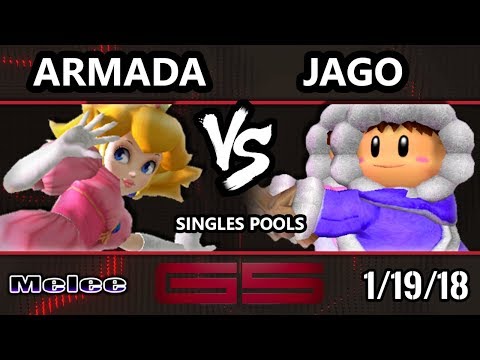 GENESIS 5 SSBM - [A]rmada (Peach) VS Jago (Ice Climbers) - Smash Melee Singles