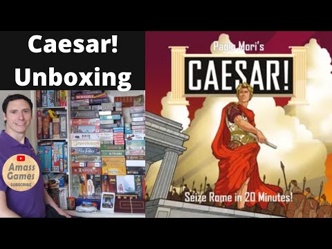Caesar: Seize Rome in 20 minutes two player tactical board game Paolo Mori PSC Blitzkrieg AmassGames