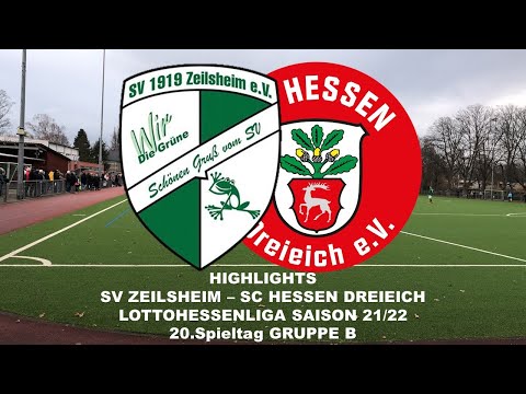 Highlights | SV Zeilsheim vs. SC Hessen Dreieich | Lottohessenliga 21/22 | 20.Spieltag