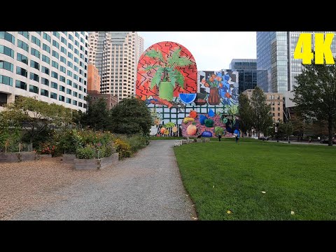 4K Walk in Massachusetts - Rose Kennedy Greenway