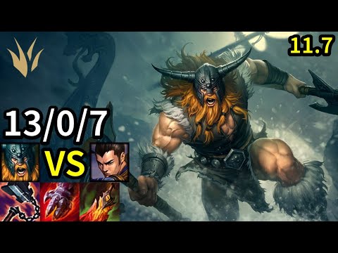 Olaf Jungle vs Xin Zhao - KR Master | Patch 11.7