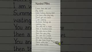 yall hundred miles lyrics