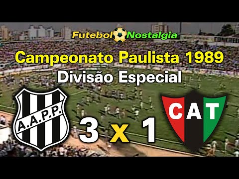 Ponte Preta 3 x 1 Taquaritinga - 03-12-1989 ( Campeonato Paulista - Divisão Especial )