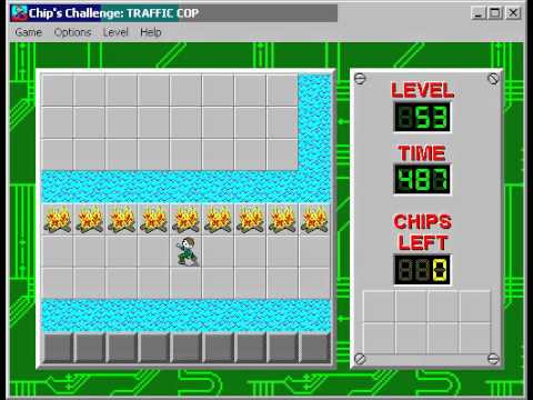 Chip's Challenge 1 Level 53 (Traffic Cop) - 478 seconds