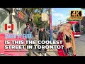 🇨🇦 toronto walking tour leslieville neighbourhood canada. 4k ultra hdr 60fps