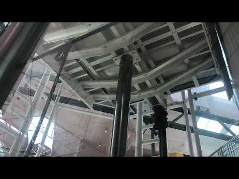 2022 Take: Huge Montgomery Hydraulic Glass Elevator @ The Woodlands Mall