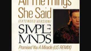 Simple Minds &#39;Promised You A Miracle&#39; (US Remix)