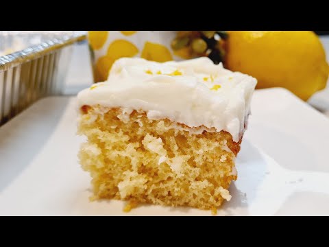 Delicious Lemon Sheet Cake with Homemade Lemon Frosting