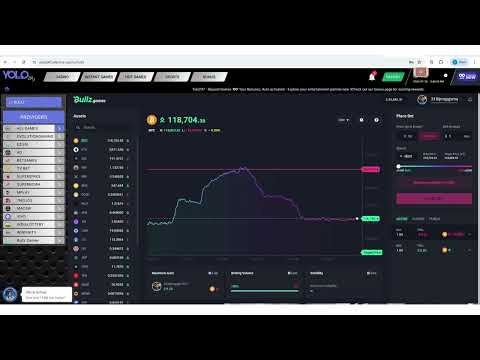 Bullz is a new game with actual trading scenarios on #yolo247. one of a kind new game for #crypto