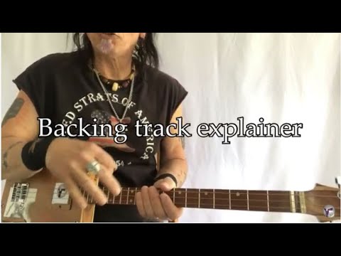 Slow Blues in A soloing  lesson and using your amp for 3 string Cigar Box Guitar