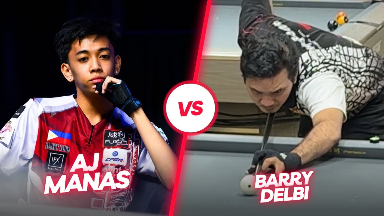 AJ Manas vs Barry Delbi • BALI OPEN 9 BALL • FIRST ROUND 