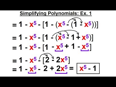 Algebra Ch 5 Polynomials 1 of 32 What is a Polynomial