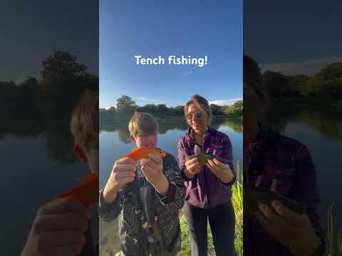 Tench fishing with my step mum #fishing #carpfish #carpfishing #fish #carp #freshwaterfish  #tench