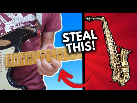 Steal This Lick! Sax licks on the guitar??!