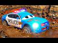 INSANE Road Rage Rescue Fire Truck Saves Police Car From Pit Hero Cars