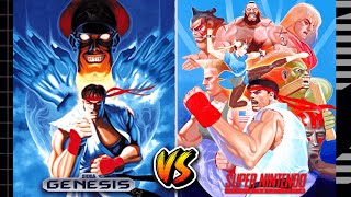 SNES vs Genesis all fighting games