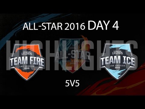 5v5 Mixed Match 3 Highlights LoL All Star 2016 - Team Ice All-Stars vs Team fire All-Stars