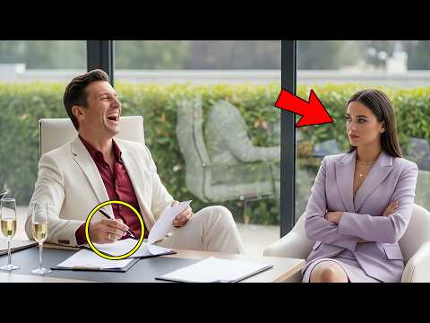 He Signed the Divorce Papers Laughing — Not Knowing She Owned Half His Empire...