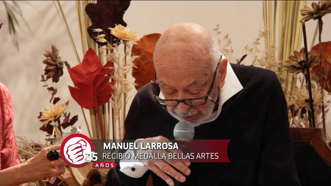 Manuel Larrosa recibió la medalla Bellas Artes