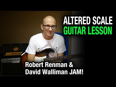Altered Scale Guitar Lesson - jam with Wallimann