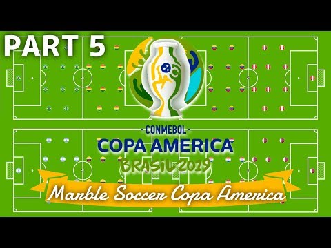 Marble Soccer Copa America Brazil 2019 - Part 5 (Quarter-Finals) | Bouncy Marble