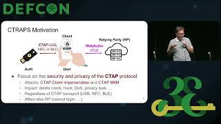 DEF CON 33 - CTRAPS-CTAP Impersonation, API Confusion Attacks on FIDO2 - M Casagrande, D Antonioli