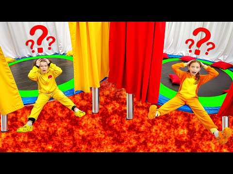 The Floor Is Lava on the Trampoline 🌋