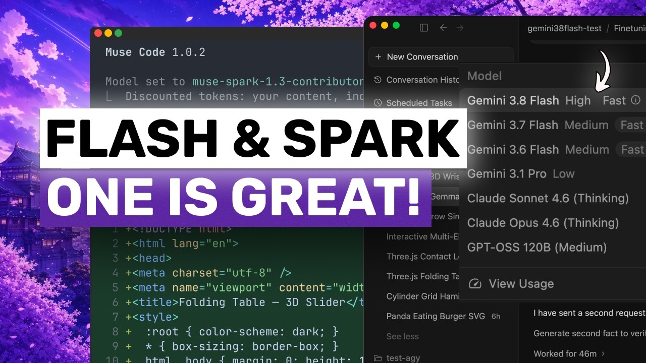 Muse Spark 1.3 & Gemini 3.8 Flash: Gemini has leveled up BIG TIME!