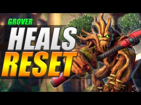 GROVER HEALS A LOT WITH COOLDOWNS RESET! | Paladins