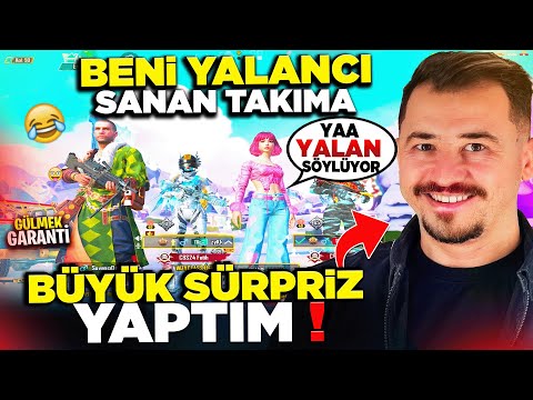 BENİ YALANCI SANAN TAKIMA EN BÜYÜK SÜRPRİZ YAPTIM 😱  | Pubg Mobile Troll