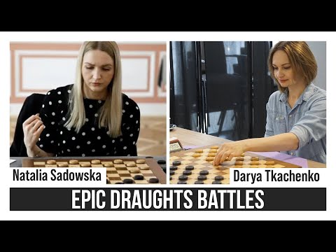 Darya Tkachenko vs Natalia Sadowska | Champion vs Champion | High-Level Draughts Masterclass