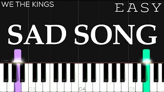 Download lagu We The Kings - Sad Song ft. Elena Coats | EASY Piano Tutorial mp3