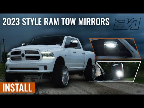 Boost Auto 2023+ Style Ram Tow Mirrors Install Guide | 2009-2018 4th Gen Dodge Ram 1500/2500/3500