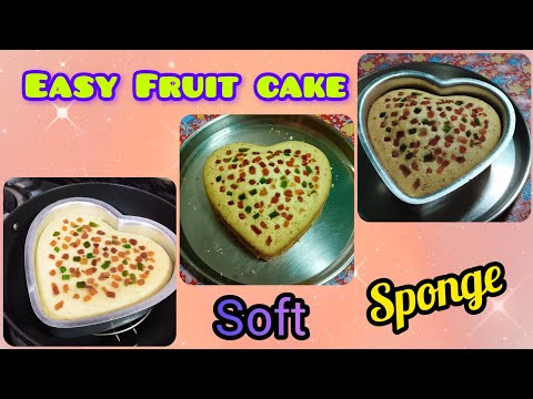 soft, sponge fruit cake☺️ I made it very easily in a gas oven ||