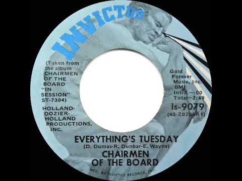 1970 HITS ARCHIVE: Everything’s Tuesday - Chairmen Of The Board (mono 45)