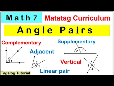 Math 7 Angle Pairs, Describe based on their measures #grade7 #matatagcurriculum #anglepairs #matatag
