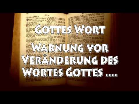 KG 9030 - WARNUNG VOR VERÄNDERUNG DES WORTES GOTTES ....