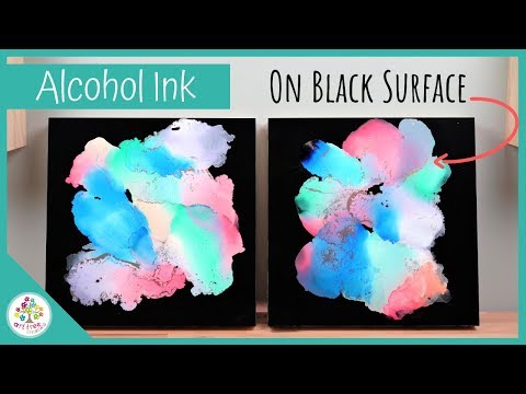 Using Alcohol Inks on Black Art Boards