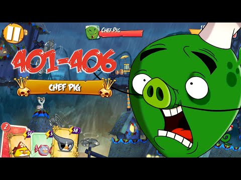 PIG CITY HAM FRANCISCO - ANGRY BIRDS 2 PC LEVEL 401-406 BOSSLEVEL CHEF PIG