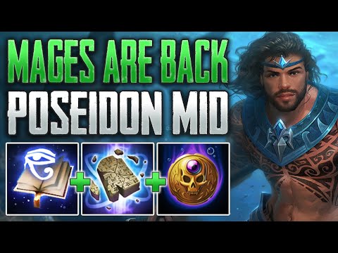 MAGES SLAP IN SEASON 10! Poseidon Mid Gameplay (SMITE Ranked Conquest)