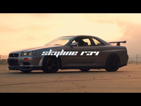 INSANE Gunmetal Skyline R34 GT-R Vspec | HD