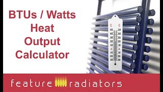 Heat output calculator for radiators