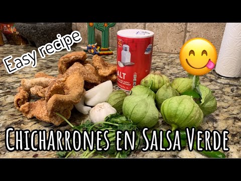 HOW TO MAKE CHICHARRONES EN SALSA VERDE l  PORK EASY RECIPE l MICHELLE RIVERA GLAMUA