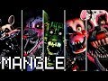 Evolution Of Mangle In FNAF 2014 2018