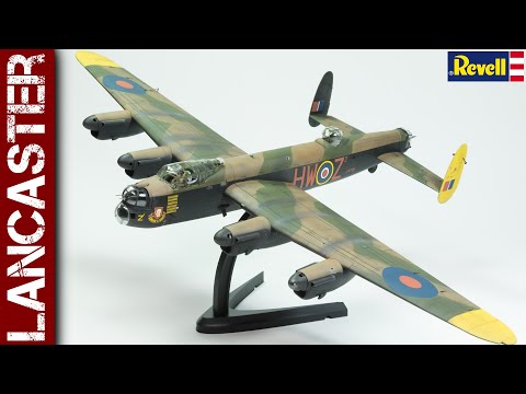 Revell Avro Lancaster in flight (1/72 scale model)
